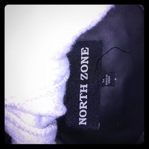 North zone leather jacket with hoodie